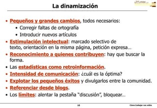 ¿Cómo ayudamos a quienes nos leen a comprender los objetivos y estructura de nuestro wiki? Las FAQ.4Antes de empezar¿Qué?¿Cómo?De qué vamos a escribir