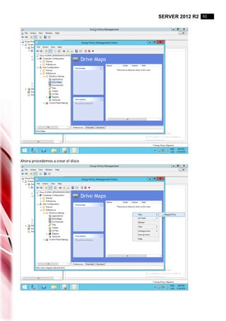 SERVER 2012 R2 61
Ahora procedemos a crear el disco
 