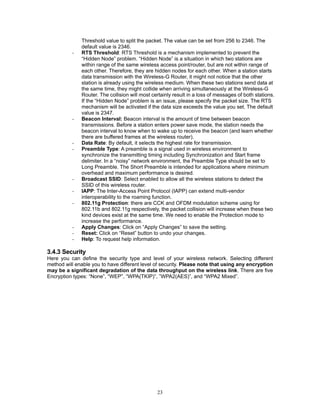 Protect Interval In Router Manual wireless router cnet cwr 854 | PDF