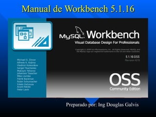 Manual de Workbench 5.1.16 Preparado por: Ing Douglas Galvis 
