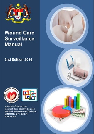 0 | P a g e
Wound Care
Surveillance
Manual
2nd Edition 2016
Infection Control Unit
Medical Care Quality Section
Medical Development Division
MINISTRY OF HEALTH
MALAYSIA
 