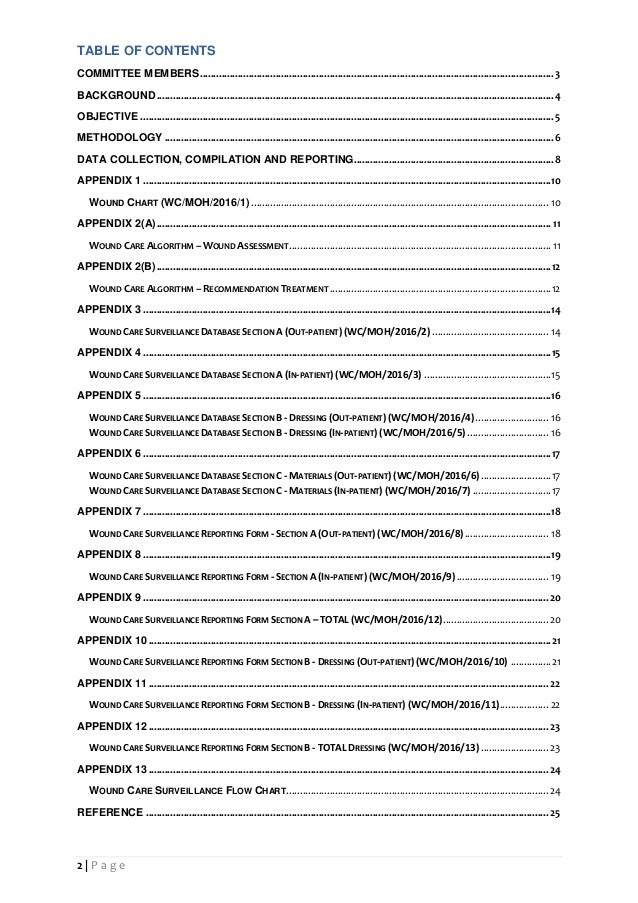 Wound Care Surveillance Manual, 2nd Edition 2016