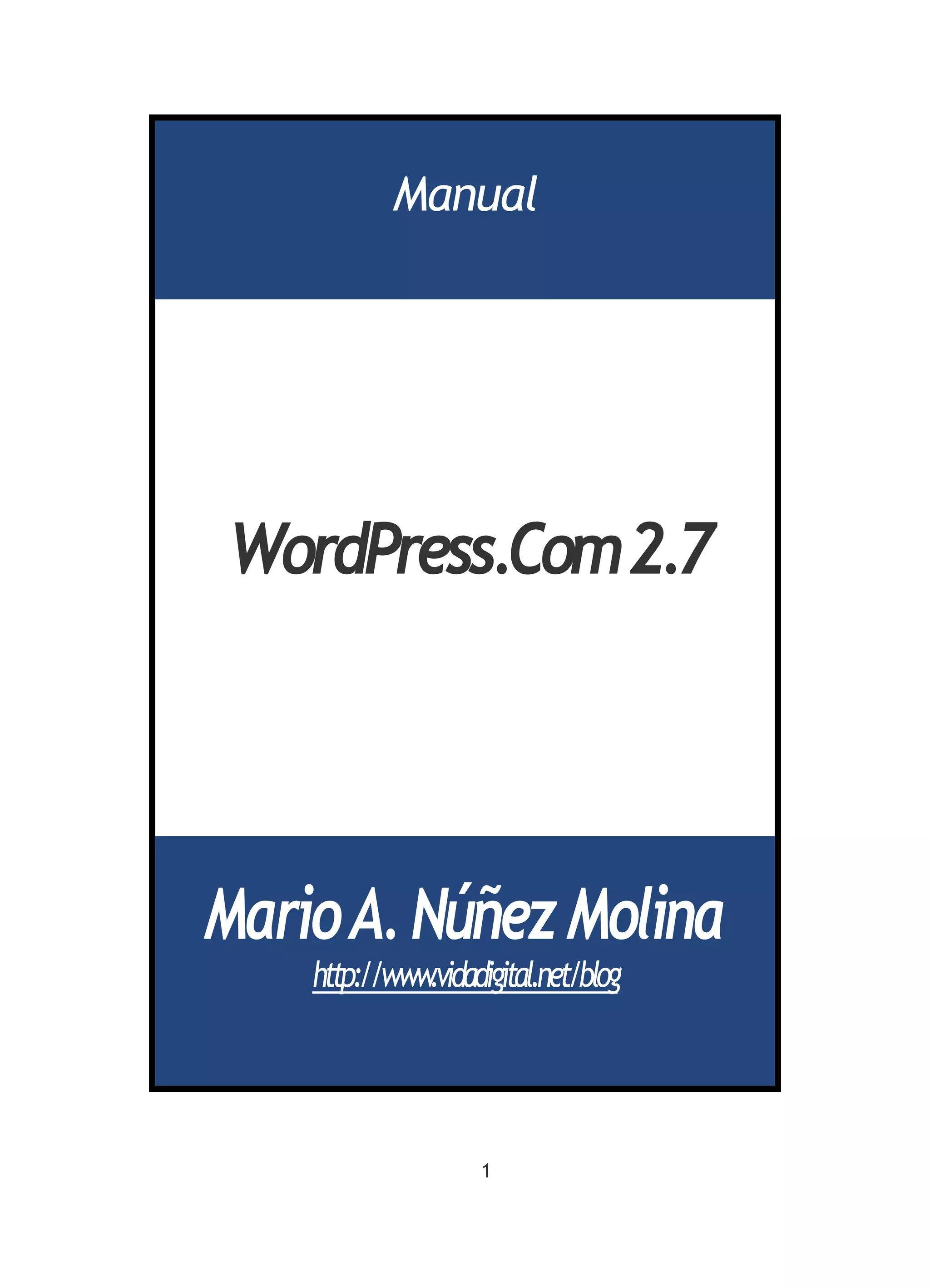 Manual Wordpres