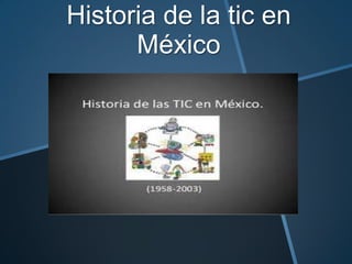 Historia de la tic en
México

 