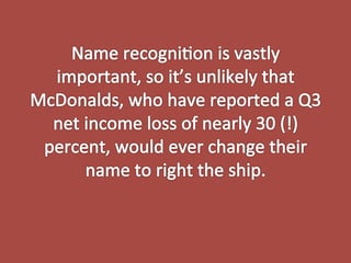 Name Recognition is for Chumps by Manuel Bornia