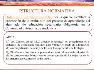 ESTRUCTURA NORMATIVA 
