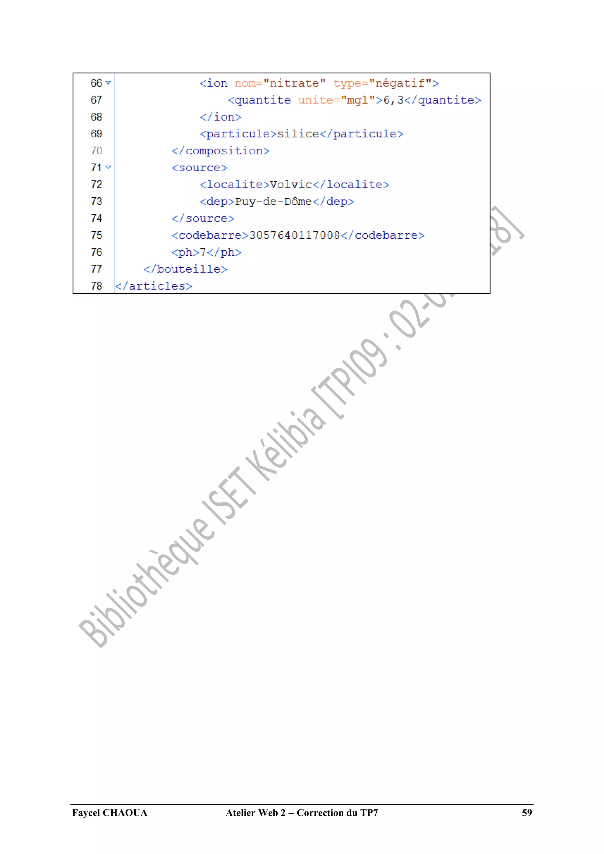 Faycel CHAOUA Atelier Web 2  Correction du TP7 59
 