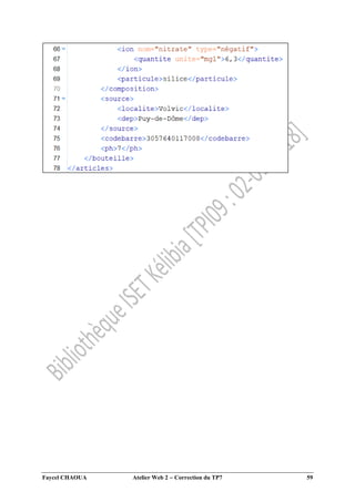 Faycel CHAOUA Atelier Web 2  Correction du TP7 59
 