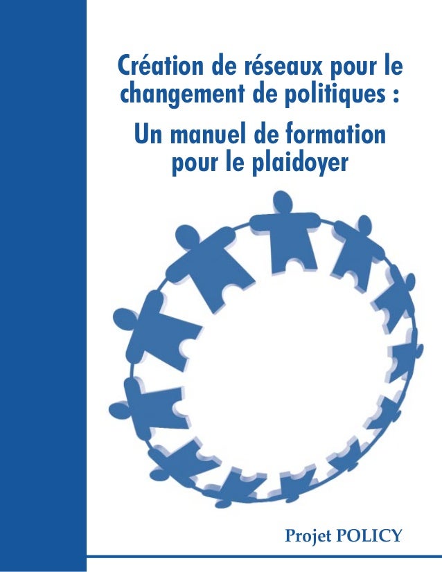 Manuelle de formation plaidoyer