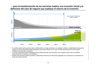 - 13 -
©DeloitteStrategyConsulting-Allrightsreserved-2013
… pero la transformación de los servicios implica una inversión ...