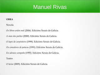 Manvel Rivds Manuel Rivas | PDF