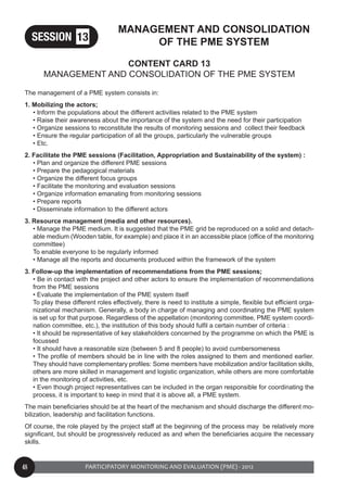 Pme Grid Introduction to Participatory Monitoring-Evaluation | PDF