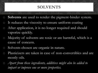 Manufacture of paints | PPTX