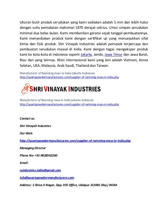sertifikat thailand i jakarta in of indonesia mass ramming india Manufacturer sertifikat thailand i jakarta in of indonesia mass ramming india Manufacturer