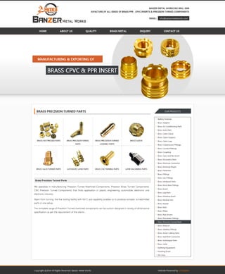 Manufacturers i exporters i suppliers of brass precision turned parts