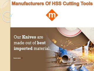 Manufacturers of hss cutting tools