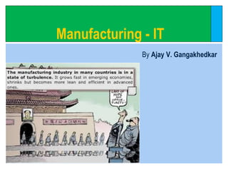 By Ajay V. Gangakhedkar
Manufacturing - IT
 
