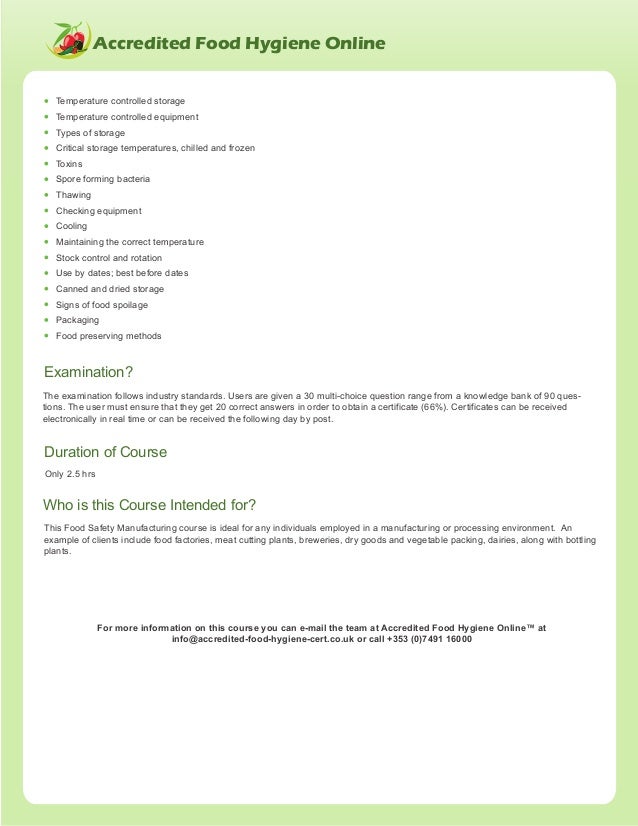 Food Safety In Manufacturing Level 2 food-safety-in-manufacturing-level-2