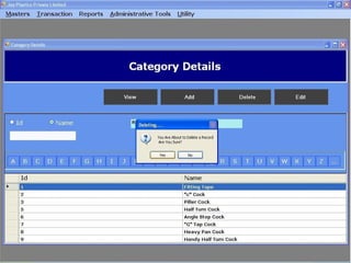 Manufacturing and sales management system