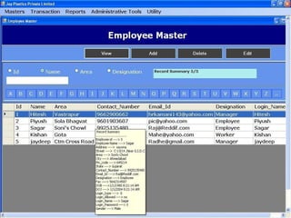 Manufacturing and sales management system