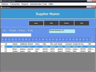 Manufacturing and sales management system