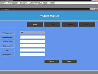 Manufacturing and sales management system