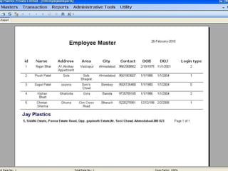 Manufacturing and sales management system
