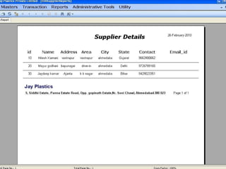 Manufacturing and sales management system
