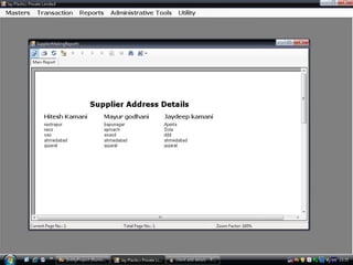 Manufacturing and sales management system