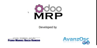 Jornadas Odoo 2015 - Odoo para empresas de fabricación: OdooMRP