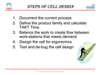 Manufacturing cell design