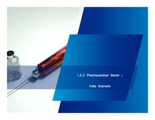 1.6.2 Pharmaceutical Sector : 
India Scenario 
111 
 