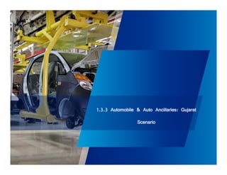 1.3.3 Automobile & Auto Ancillaries: Gujarat 
Scenario 
 