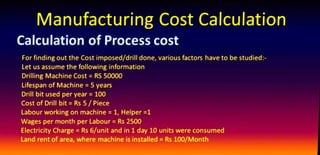 Making Cost Manufacturing cost | PDF