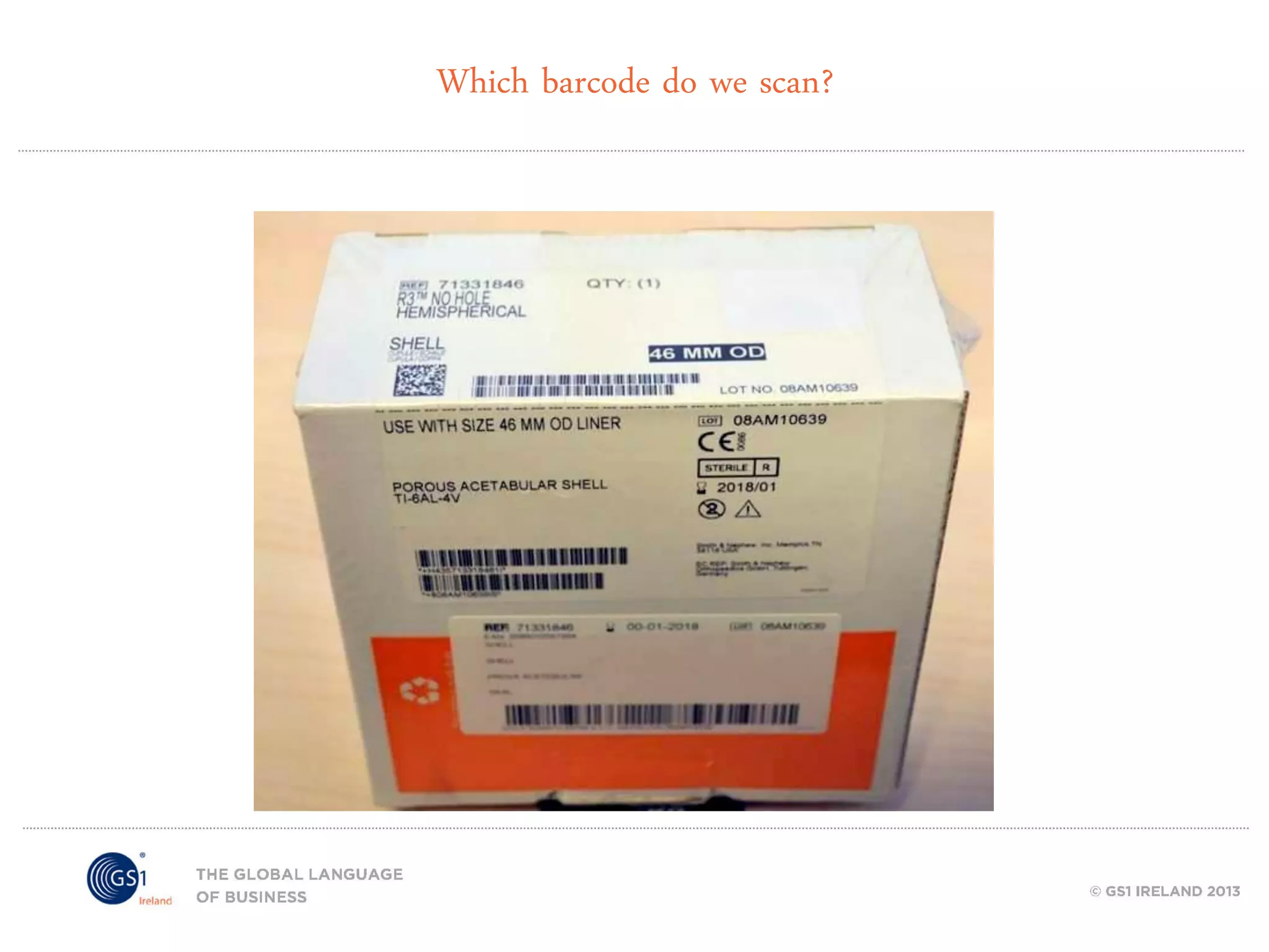 Which barcode do we scan?

 