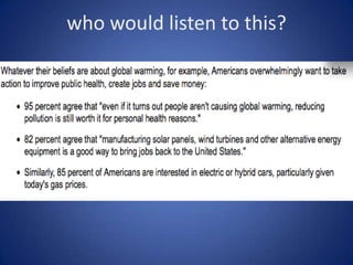 The Political ResultPolls  Source: Pew Survey Oct 2009Public Confusion –> Cover for Political Inaction 