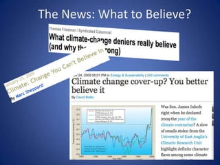Why is science not winning the battle against climate change denial?
