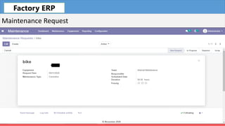 Fleet
Maintenance Request
Factory ERP
 