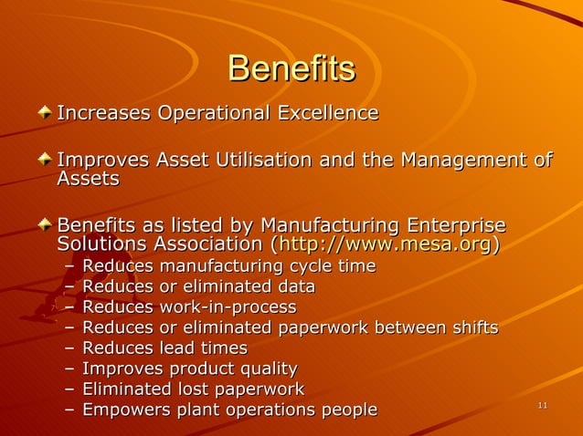 Manufacturing executionsystem 12360484152-phpapp02 | PPT