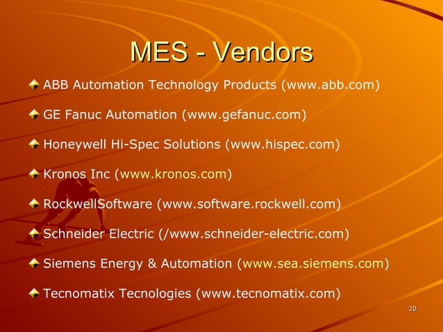 Manufacturing executionsystem 12360484152-phpapp02 | PPT