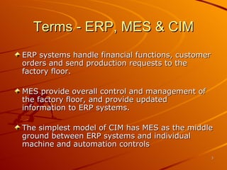 Manufacturing executionsystem 12360484152-phpapp02 | PPT