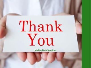 Mailing Data Solutions
 