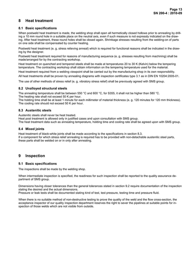 Manufacturing instructions sn200_2010 | PDF