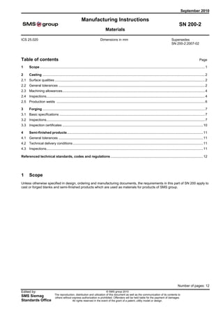Manufacturing instructions sn200_2010 | PDF