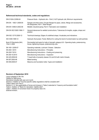 Manufacturing instructions sn200_2010 | PDF