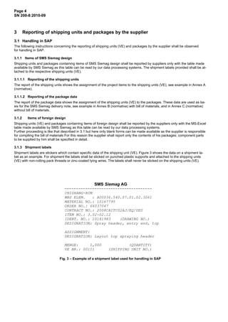 Manufacturing instructions sn200_2010 | PDF