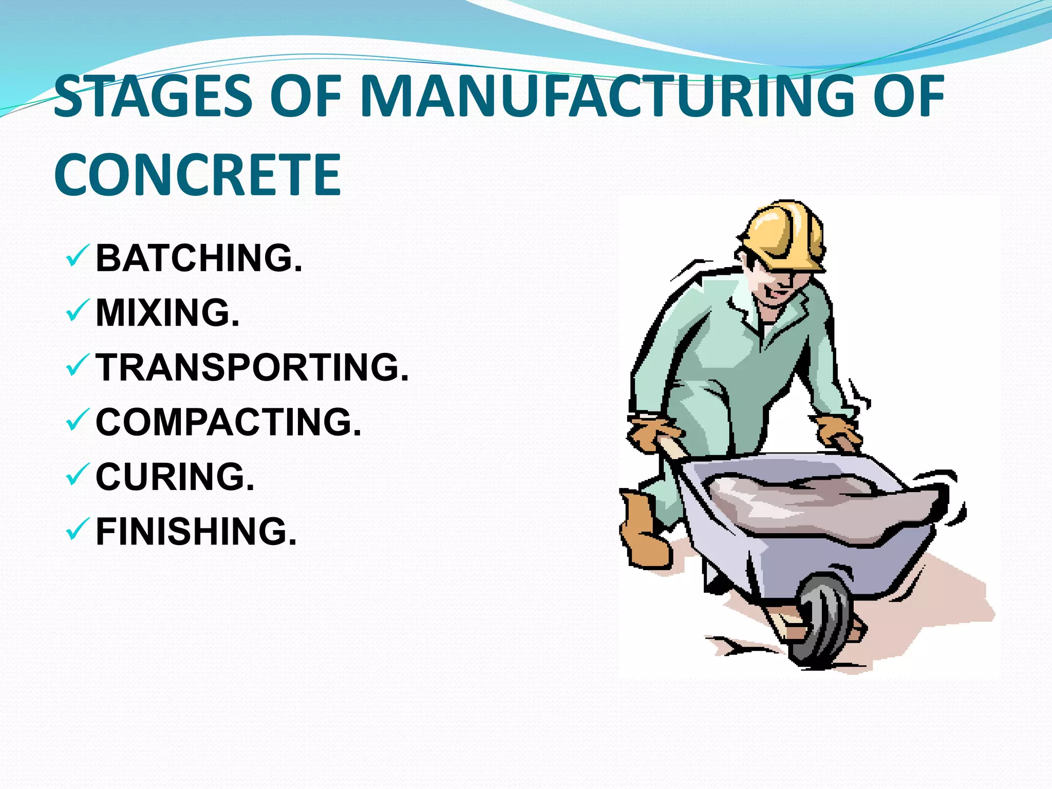 Manufacturing of concrete | PPTX