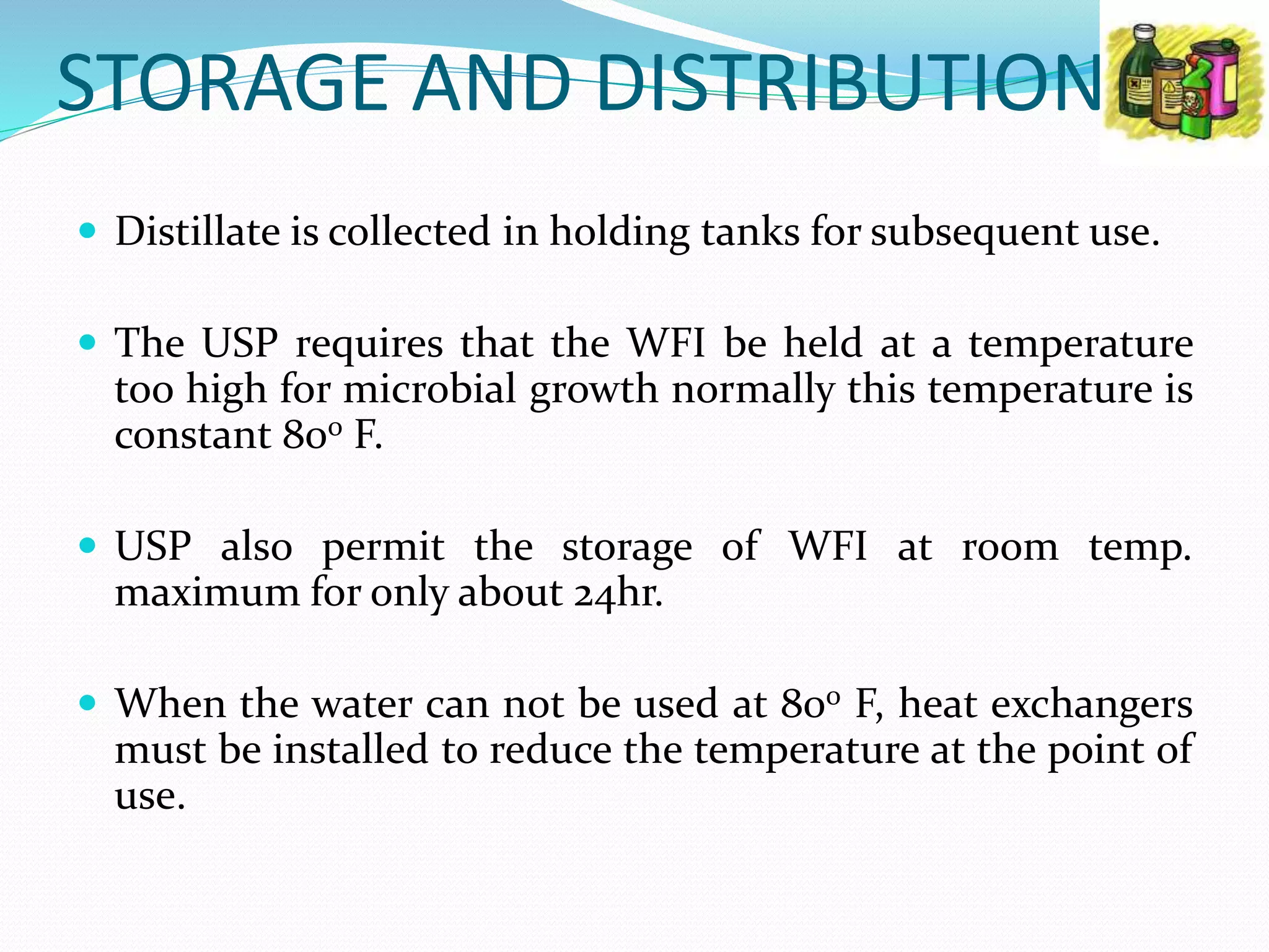Manufacturing of water for injection | PPTX
