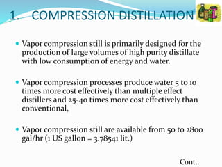 Manufacturing of water for injection | PPTX