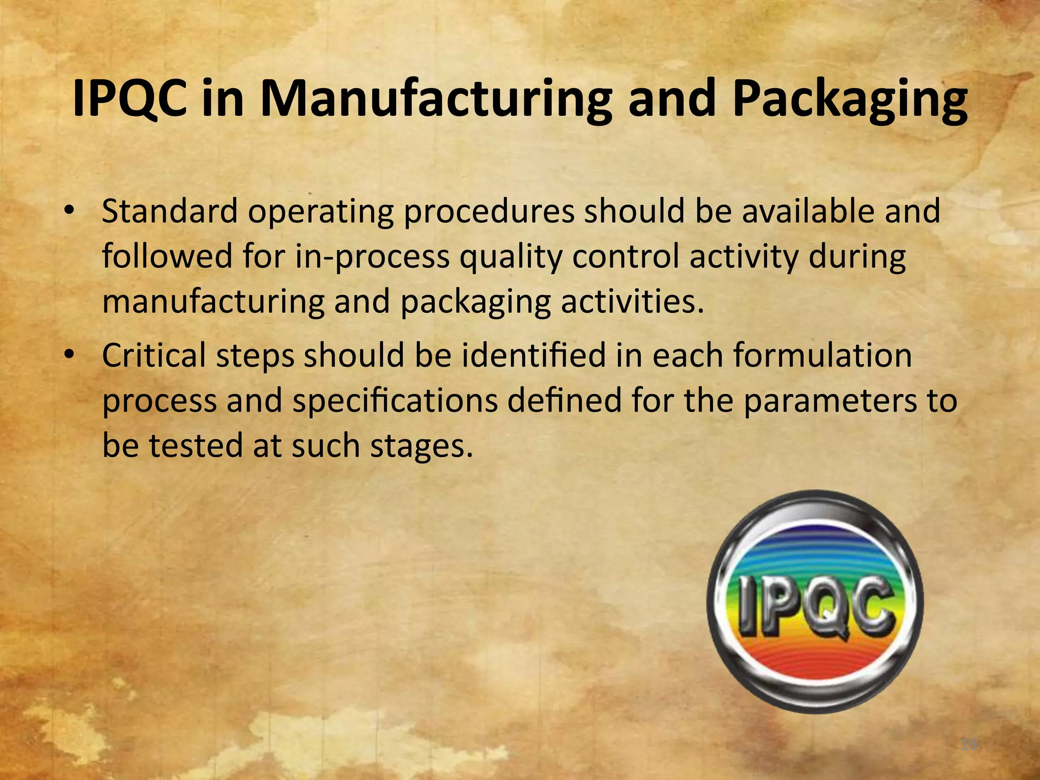 Manufacturing operation and control | PPTX